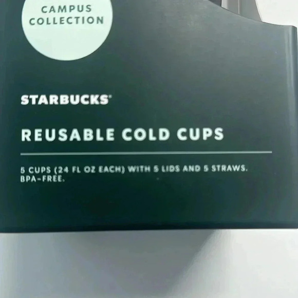 Starbucks Campus Collection Reusable “FIU” College Cold Cups BPA Free w/ Straws - Picture 2 of 6